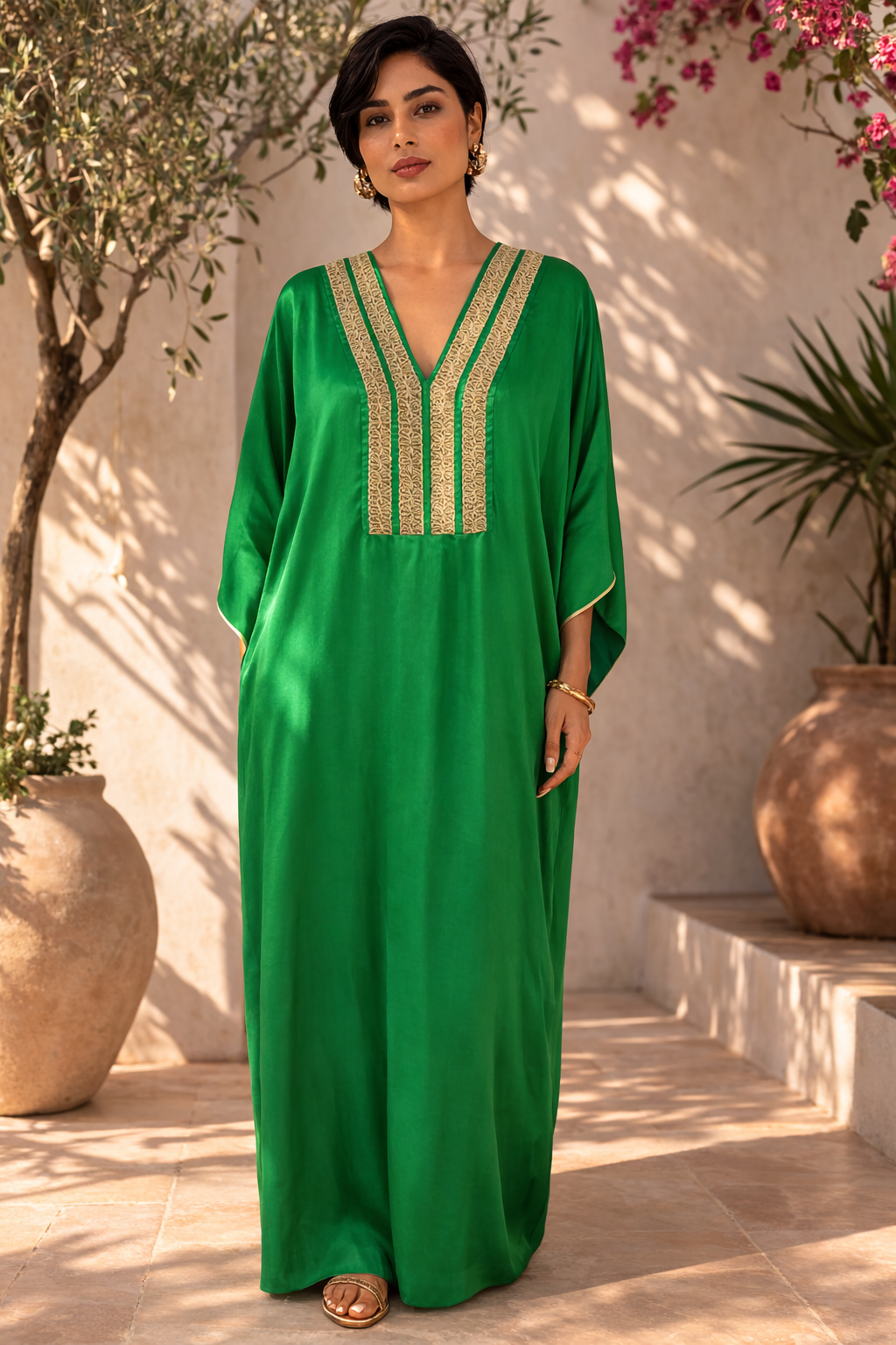 Aura Kaftan Green