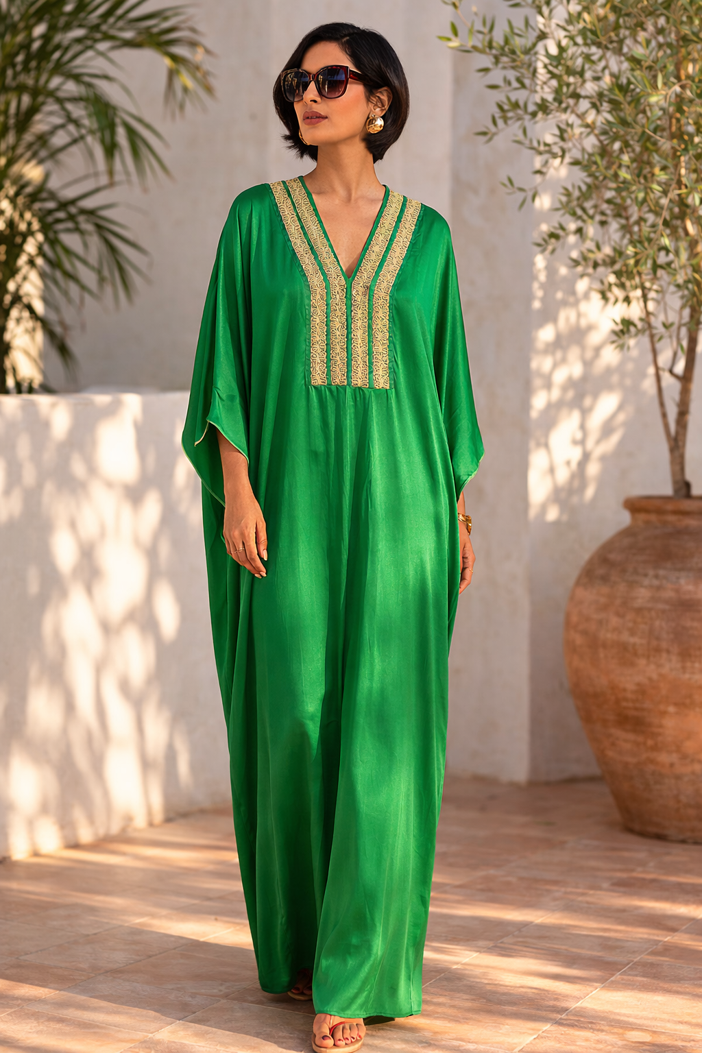 Aura Kaftan Green