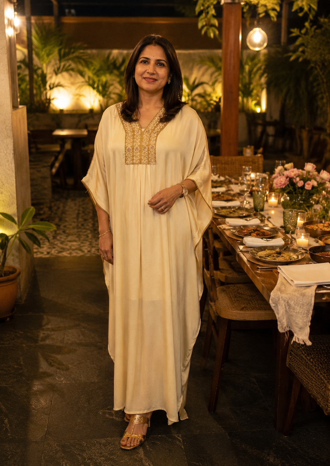 Aura Kaftan Ivory