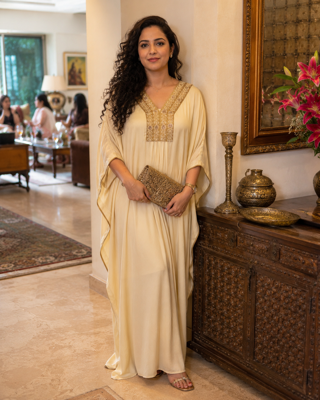 Aura Kaftan Ivory