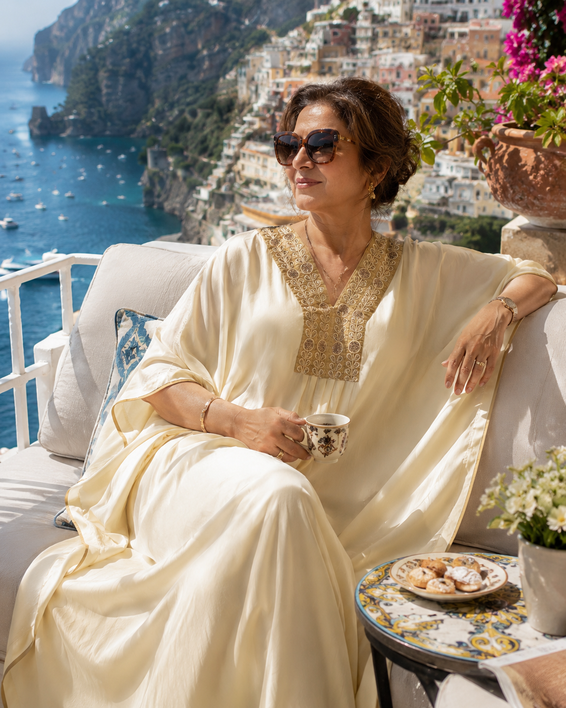 Aura Kaftan Ivory