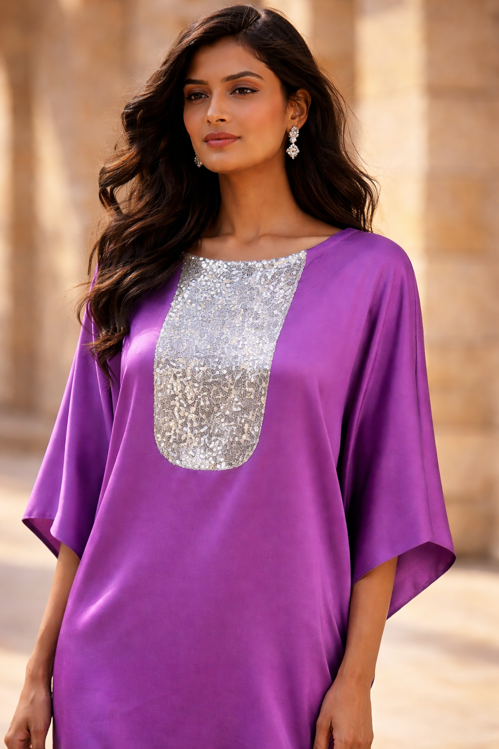 Elan Kaftan Mauve