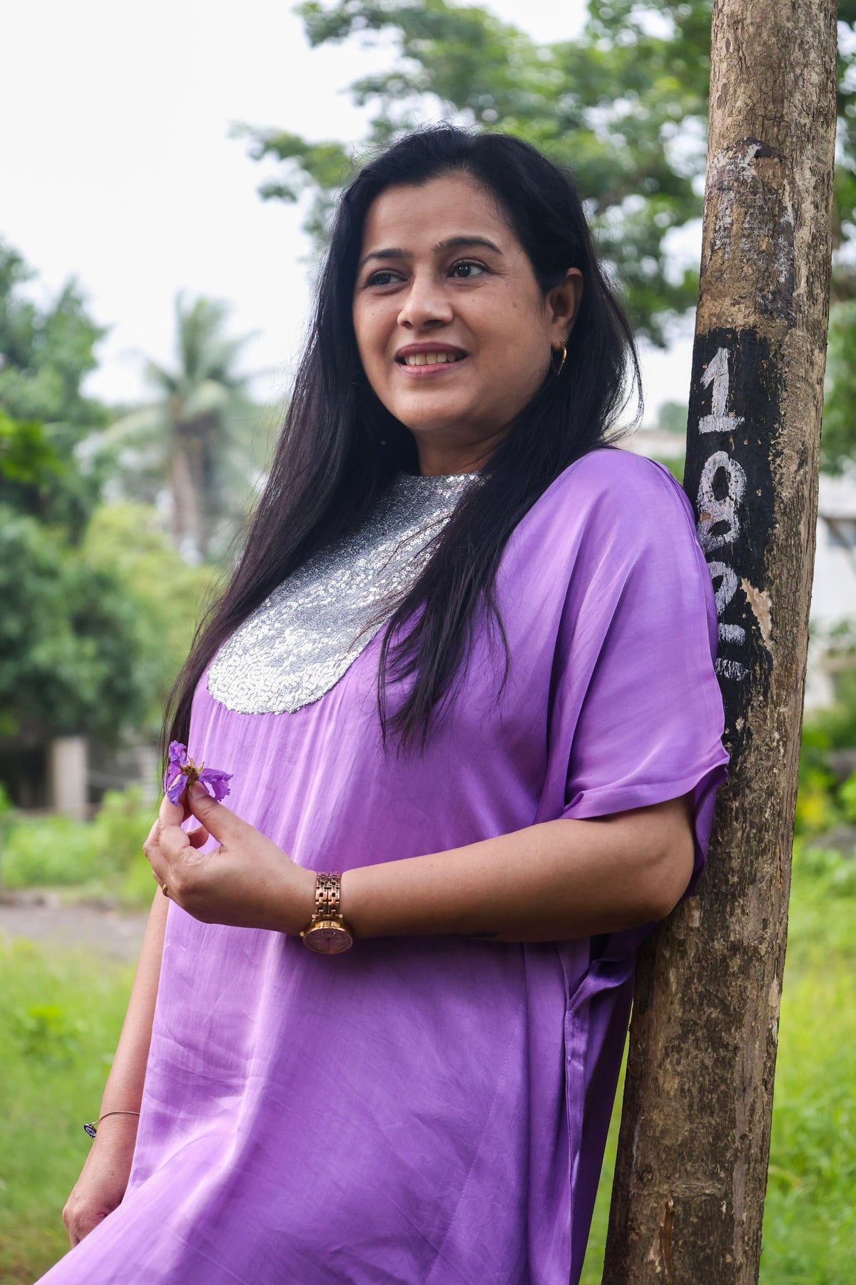 Elan Kaftan Mauve
