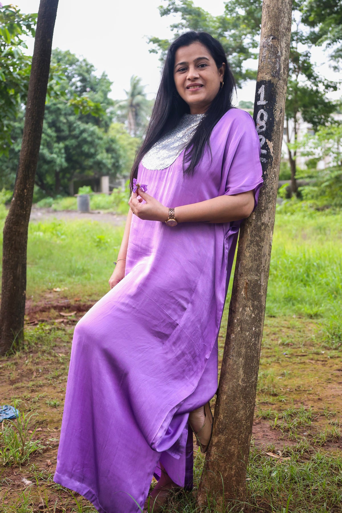 Elan Kaftan Mauve