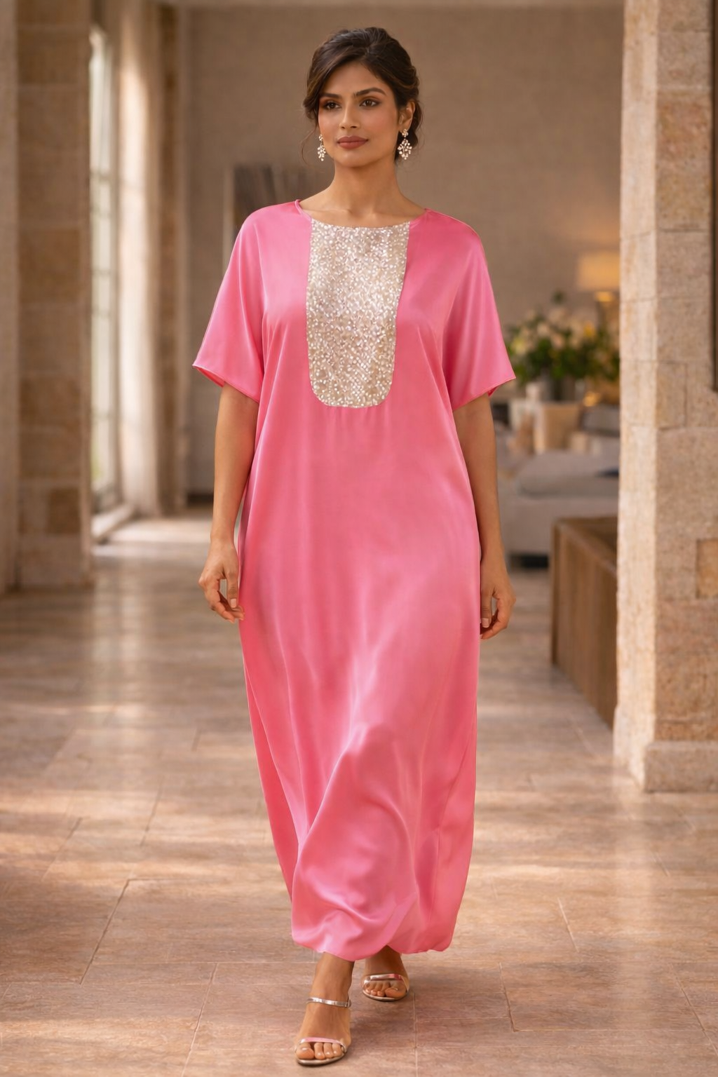 Elan Kaftan Pink