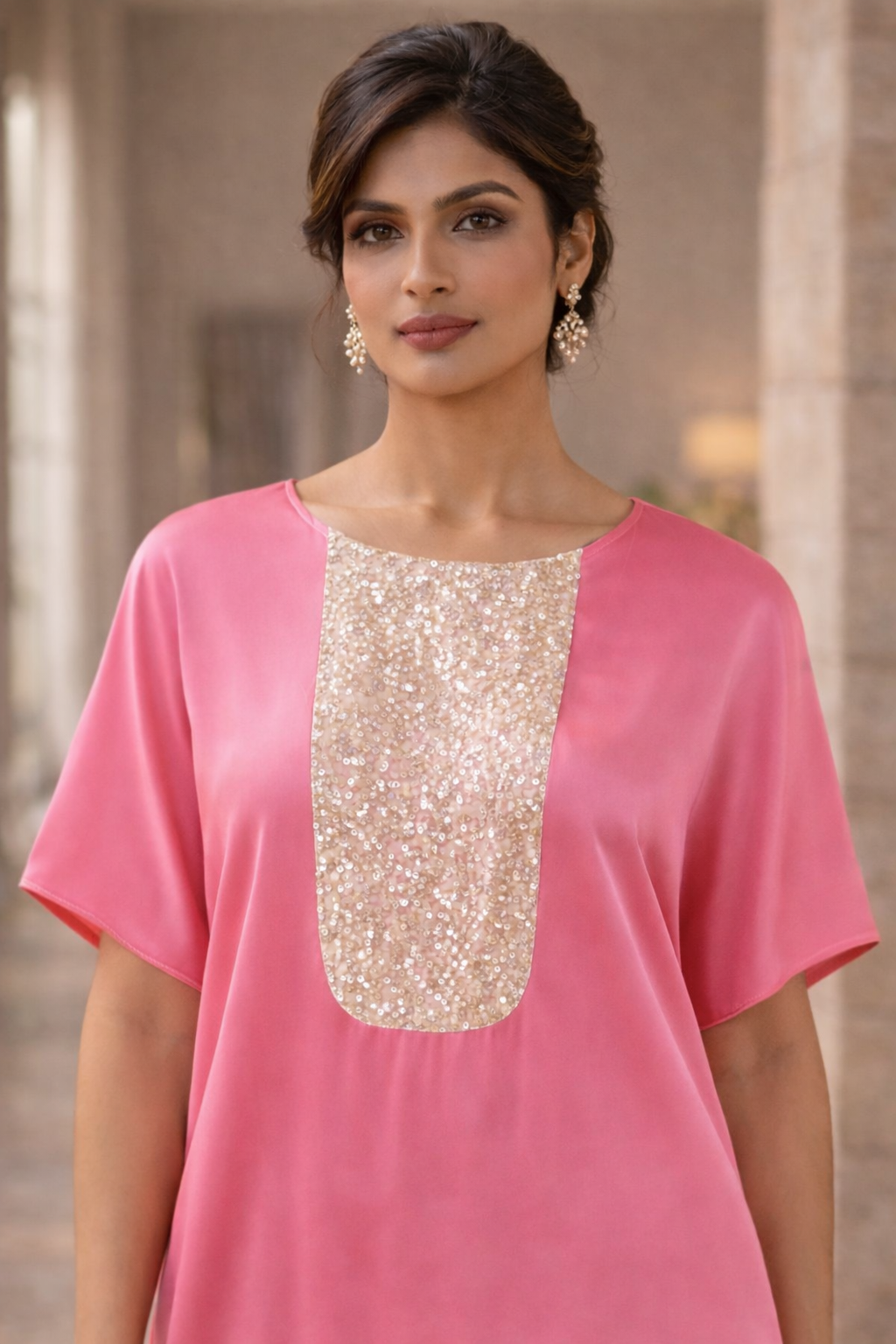 Elan Kaftan Pink