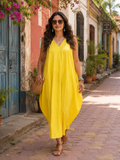 Colva Cocoon Dress - Sunshine Yellow