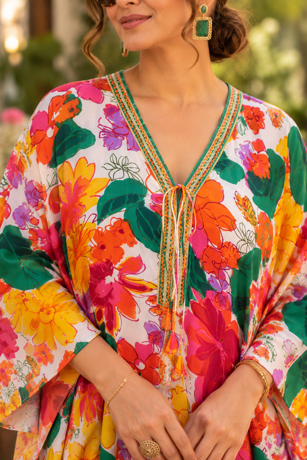 Lava Floral Box Kaftan