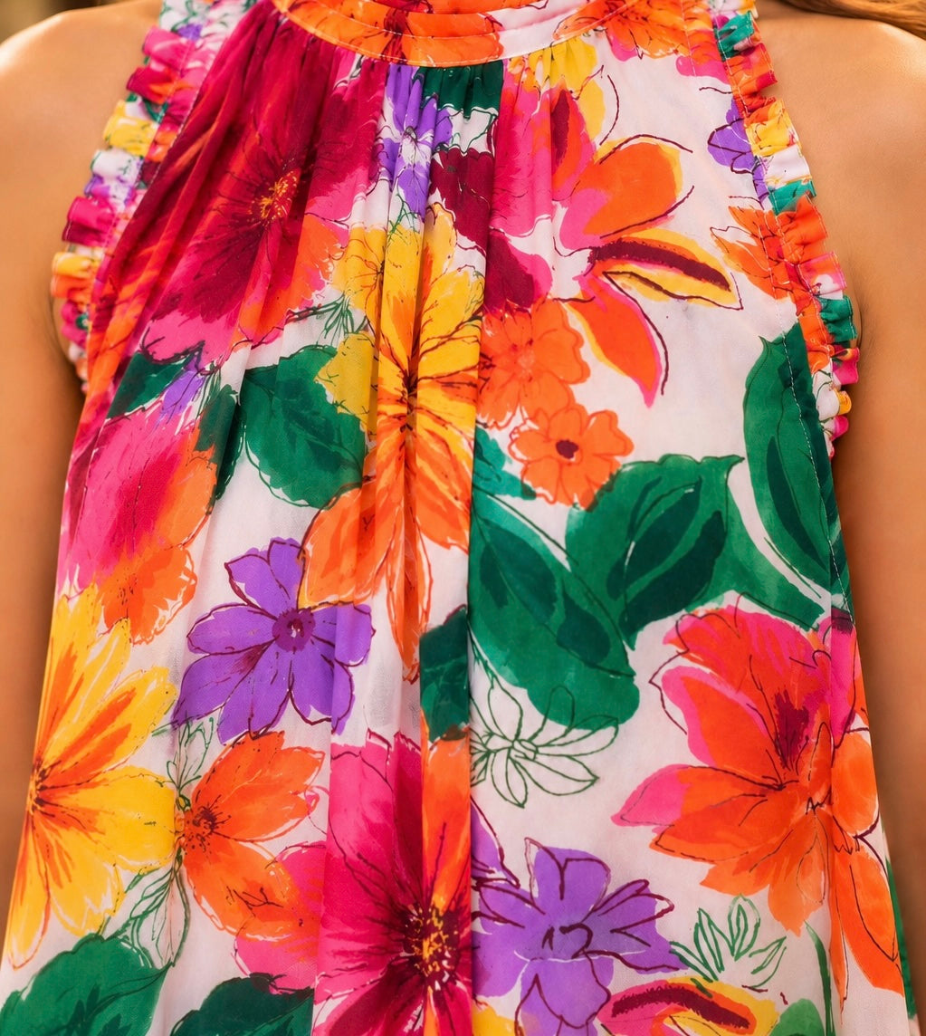 Lava Floral Maxi Dress