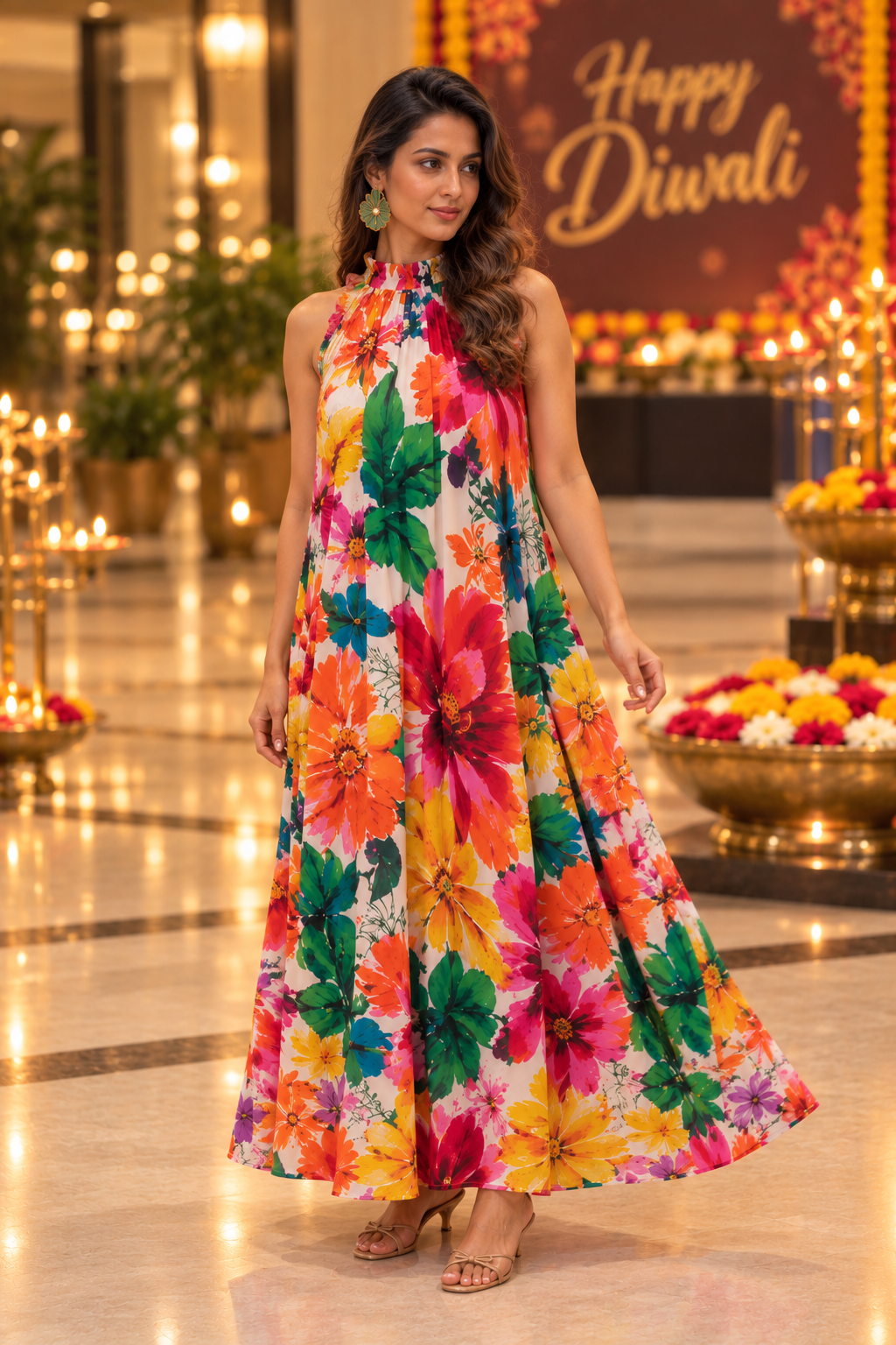Lava Floral Maxi Dress
