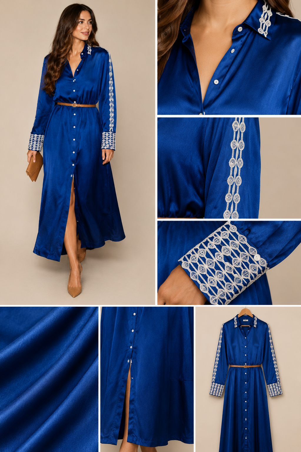 Linea Shirt Dress Blue