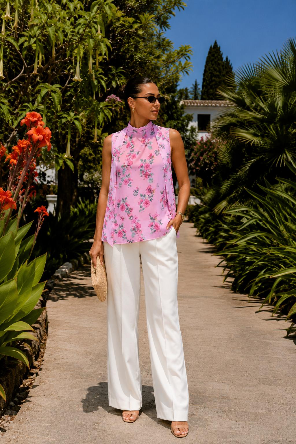 Lyra Top – Blush Bloom