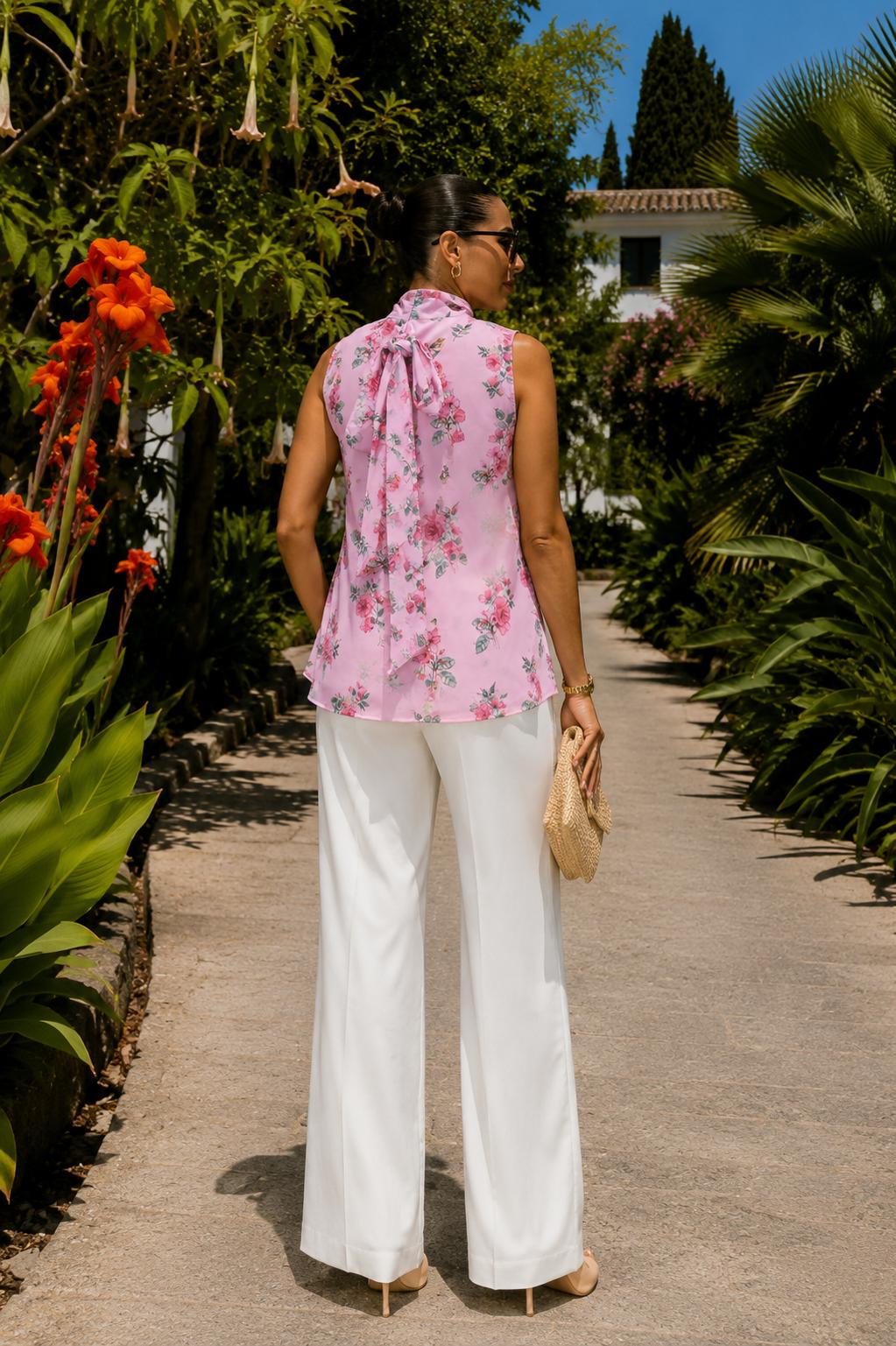 Lyra Top – Blush Bloom