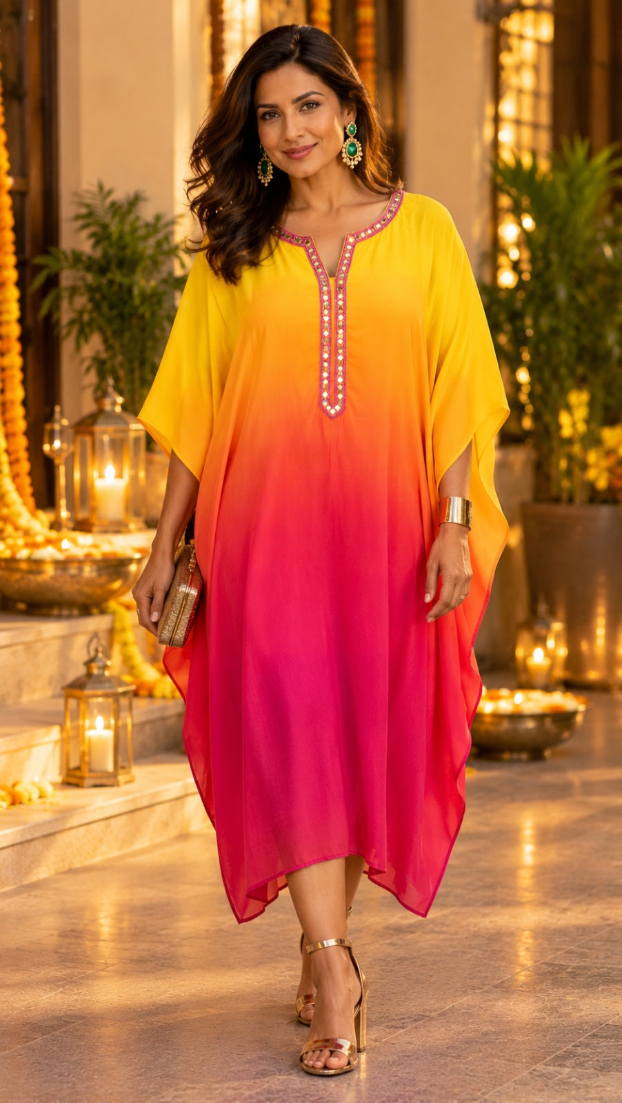 Sunset Ombre Box Kaftan